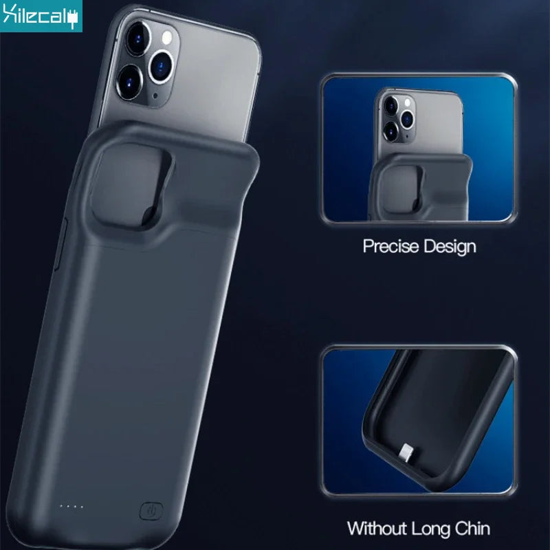 Portable Battery Case for iPhone 17 16 Pro Max 15Pro 13 14 12 mini Charging Case Battery Pack For iphone 7 8 6s SE 2 3