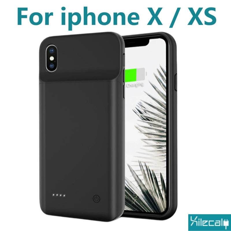Portable Battery Case for iPhone 17 16 Pro Max 15Pro 13 14 12 mini Charging Case Battery Pack For iphone 7 8 6s SE 2 3