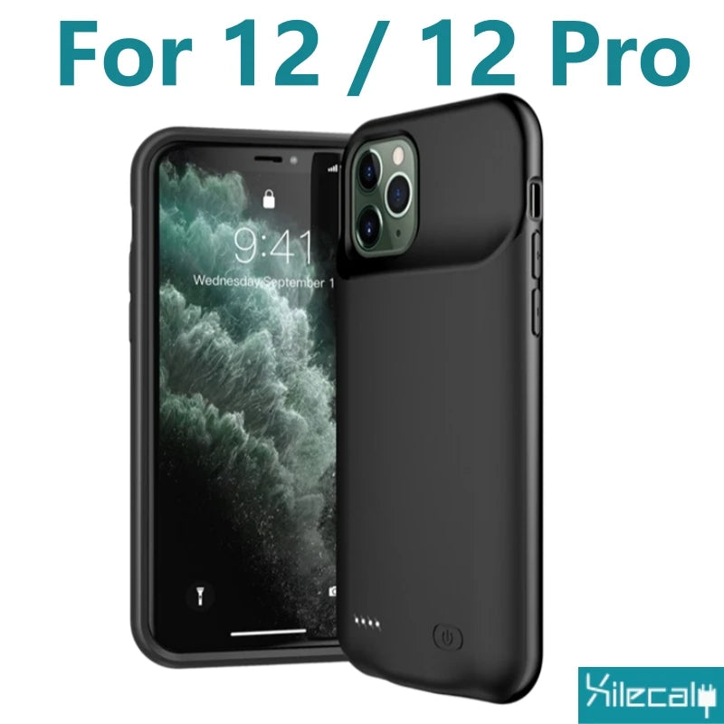 Portable Battery Case for iPhone 17 16 Pro Max 15Pro 13 14 12 mini Charging Case Battery Pack For iphone 7 8 6s SE 2 3