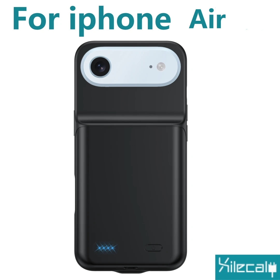 Portable Battery Case for iPhone 17 16 Pro Max 15Pro 13 14 12 mini Charging Case Battery Pack For iphone 7 8 6s SE 2 3
