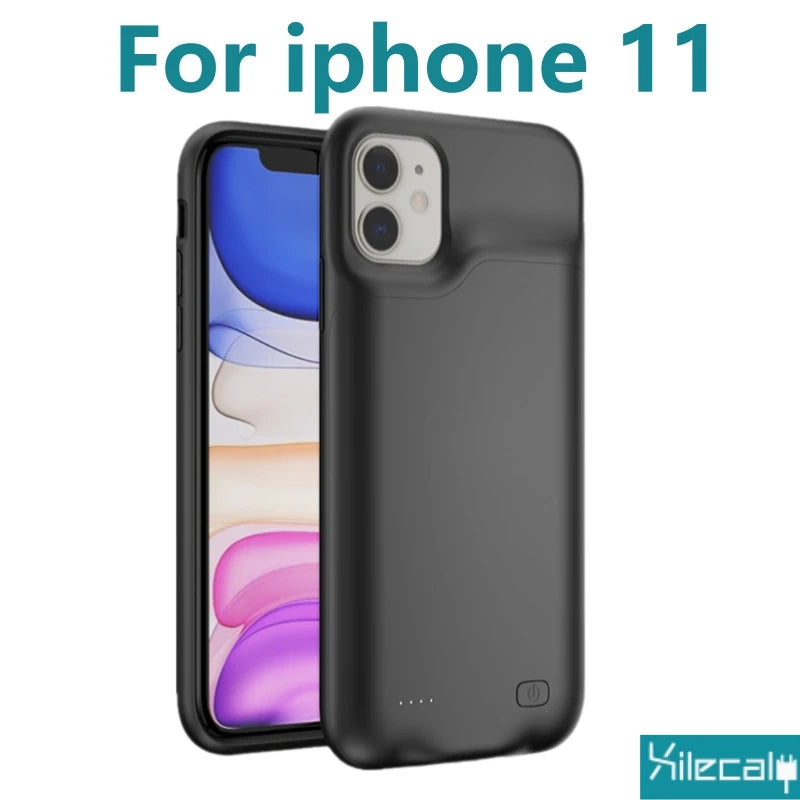 Portable Battery Case for iPhone 17 16 Pro Max 15Pro 13 14 12 mini Charging Case Battery Pack For iphone 7 8 6s SE 2 3