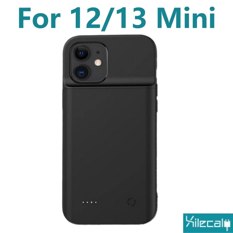 Portable Battery Case for iPhone 17 16 Pro Max 15Pro 13 14 12 mini Charging Case Battery Pack For iphone 7 8 6s SE 2 3