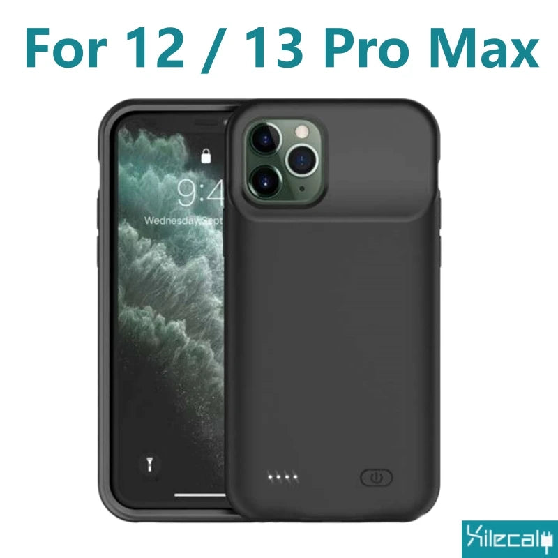 Portable Battery Case for iPhone 17 16 Pro Max 15Pro 13 14 12 mini Charging Case Battery Pack For iphone 7 8 6s SE 2 3