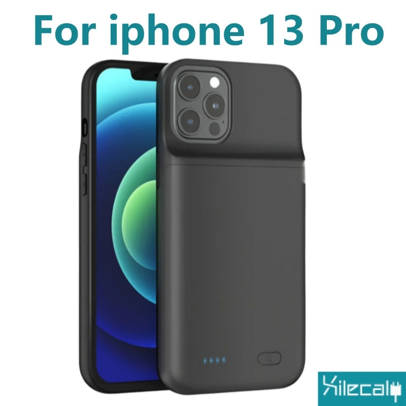 Portable Battery Case for iPhone 17 16 Pro Max 15Pro 13 14 12 mini Charging Case Battery Pack For iphone 7 8 6s SE 2 3