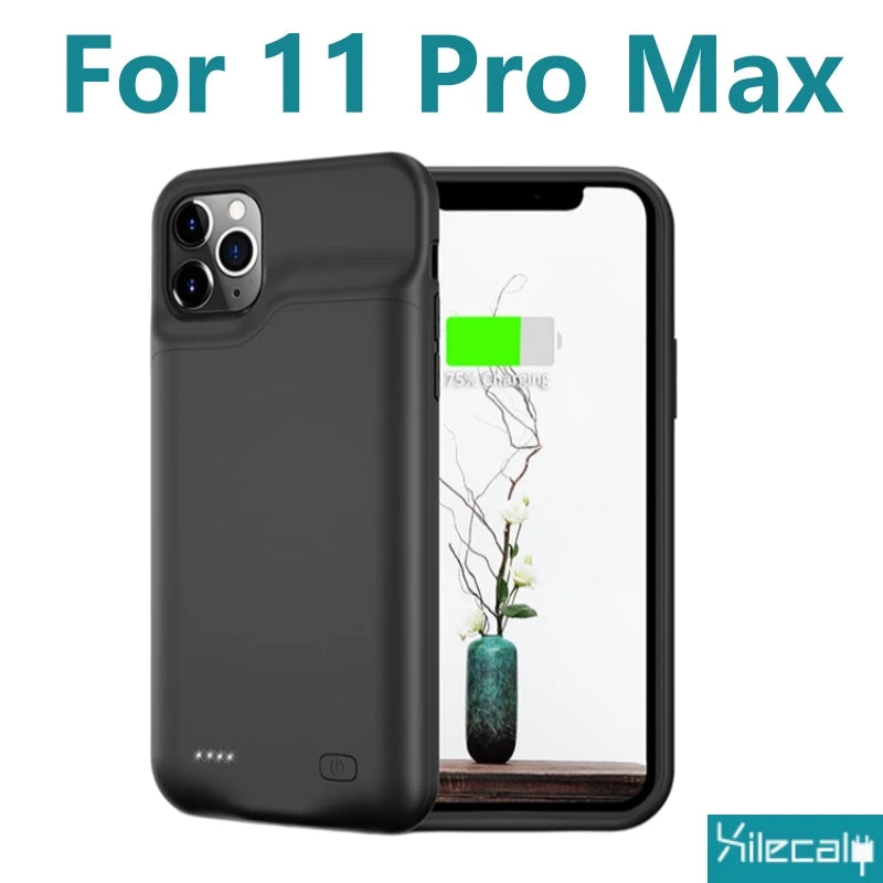 Portable Battery Case for iPhone 17 16 Pro Max 15Pro 13 14 12 mini Charging Case Battery Pack For iphone 7 8 6s SE 2 3